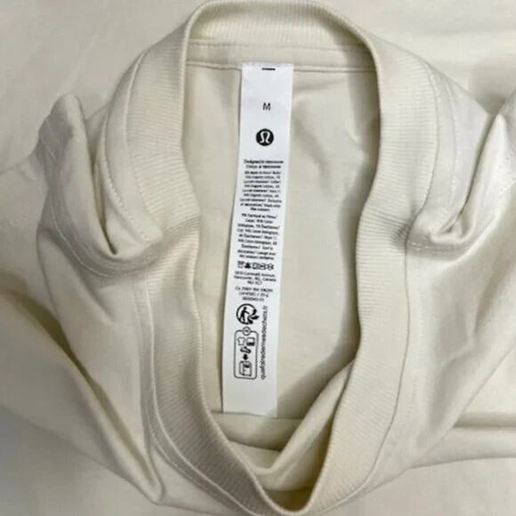 NWT Lululemon Size Large All Yours Organic Cotton Tank LTIV Ivory M - Picture 3 of 3